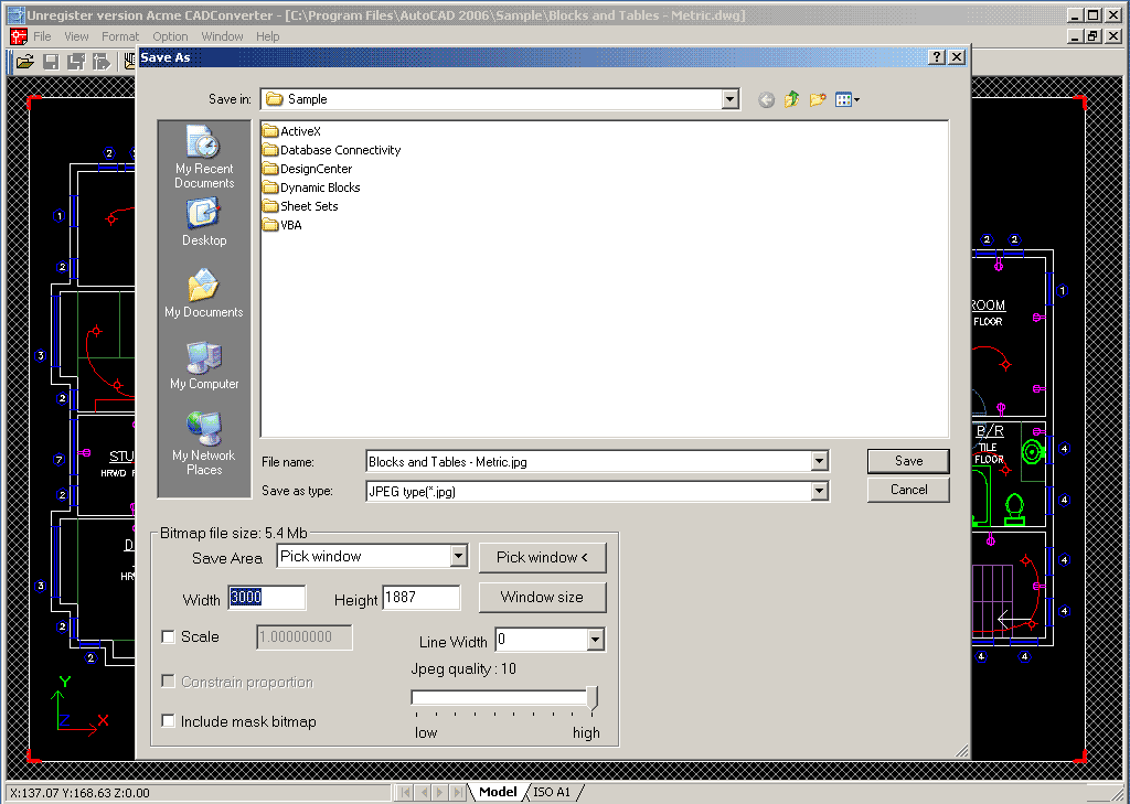 Click to view Acme CAD Converter 8.9.8.1476 screenshot