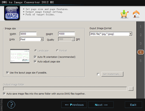 Screenshot for DWG to IMAGE Converter MX 6.1.2.100