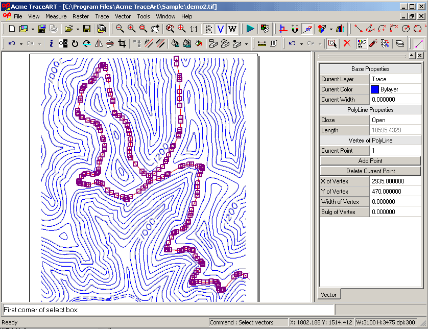 Acme TraceART - Raster to Vector converter TraceART transform raster